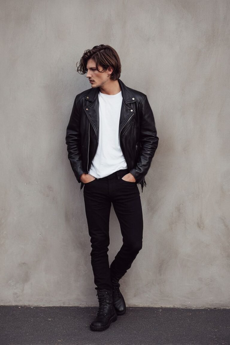 9 Cool Leather Jacket Outfit Ideas For Men